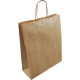 Draagtas bruin 32/12x41cm 100st Tpk270252
